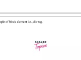 Inline And Block Elements In Html Scaler Topics