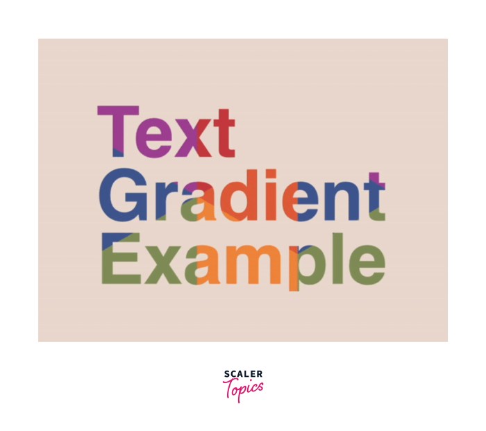 Color text linear gradient css
