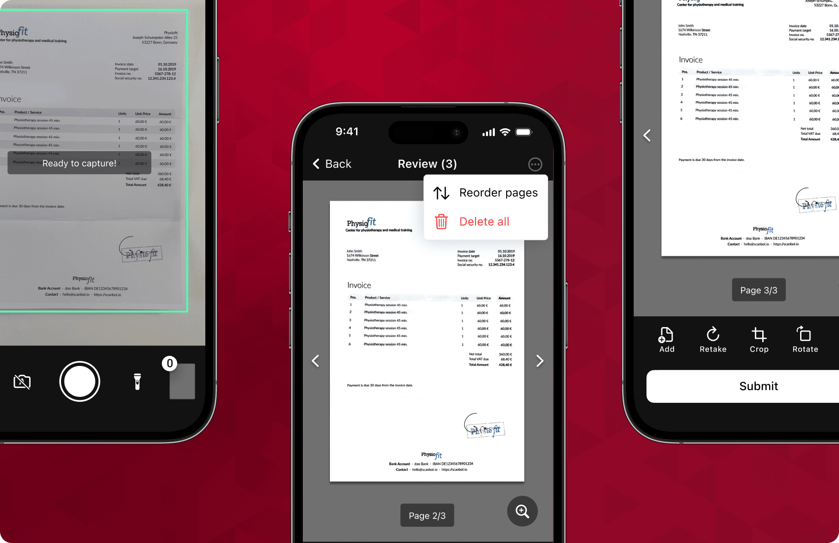 Browser-based web document scanner