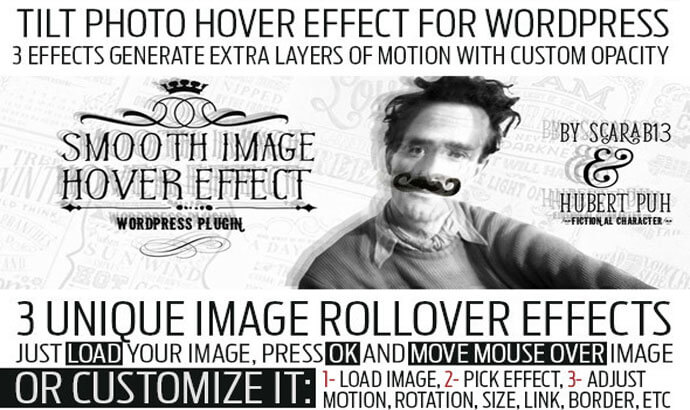 The idea of this plugin is to have a grid of figures and . Tilt Photo Hover Effect - WP plugin