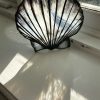 Stained glass scallop sun catcher