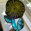 Yellow sunflower sun catcher