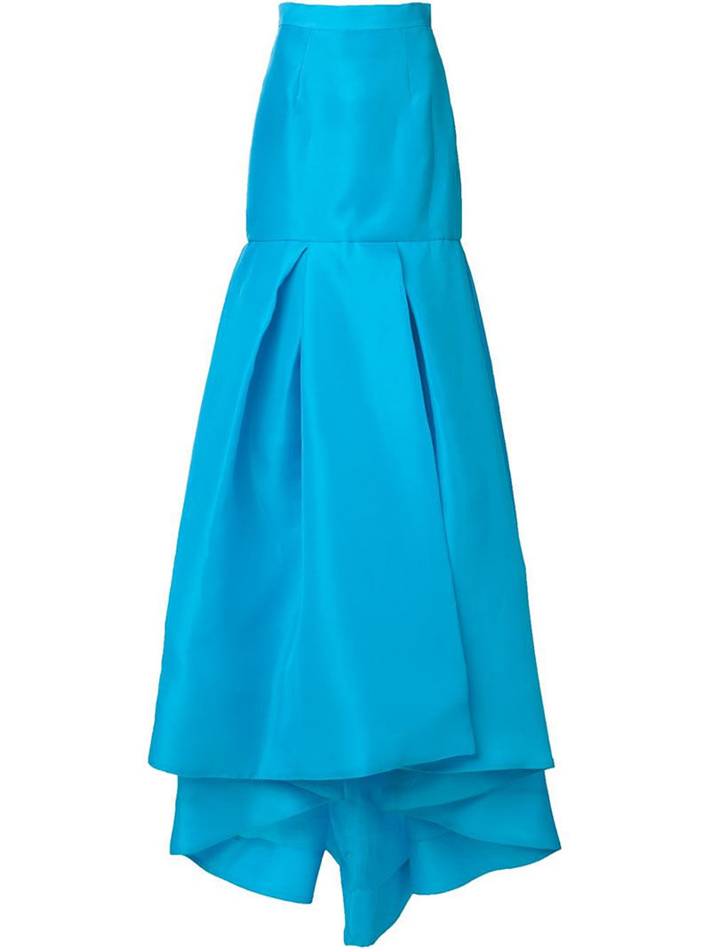 Monique Lhuillier high-rise long full skirt €2.285 farfetch.com