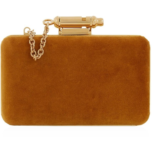 Sophie Hulme 'Whistle' velvet clutch €675 lanecrawford.com