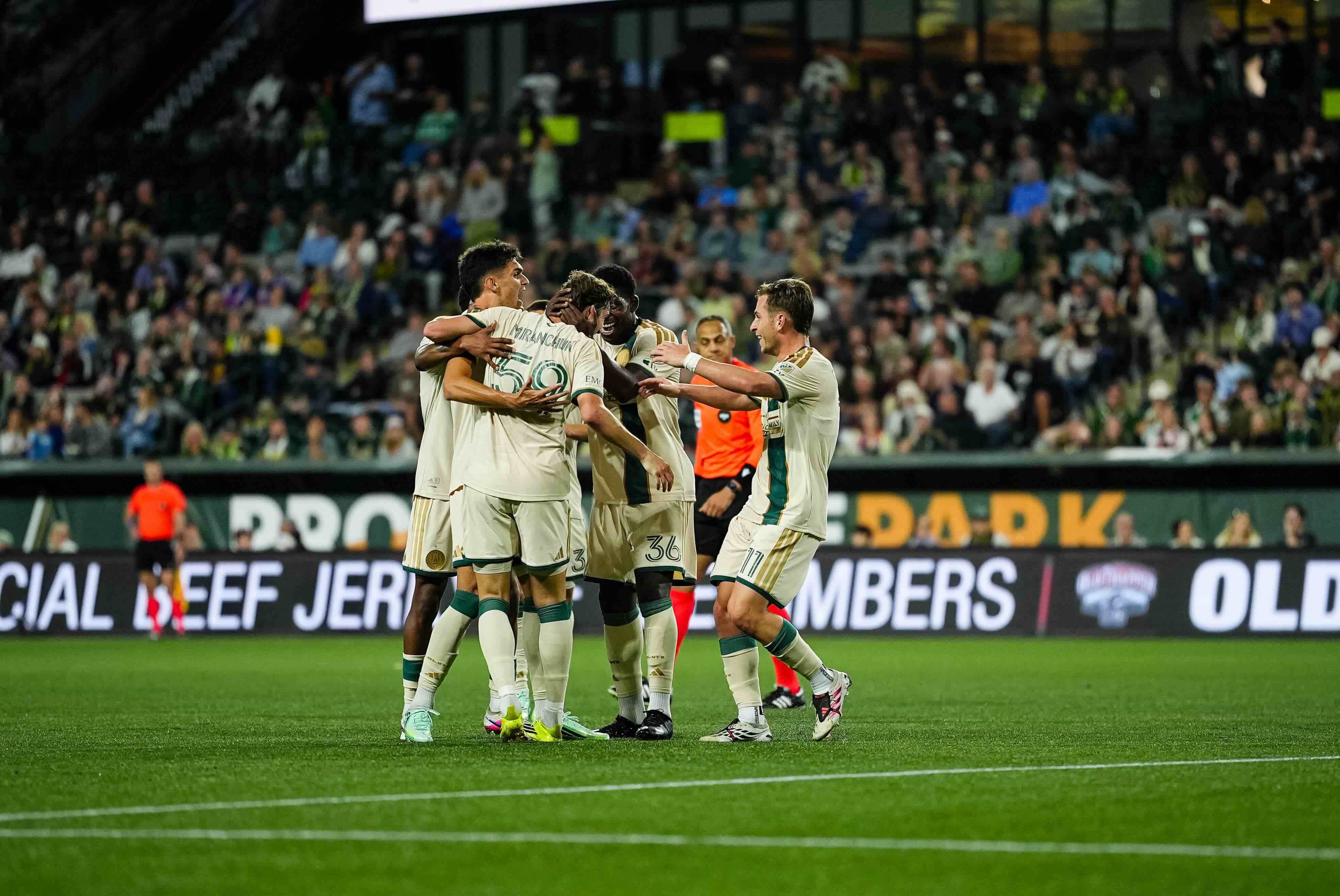 Alexey Miranchuk and Atlanta United celebrate