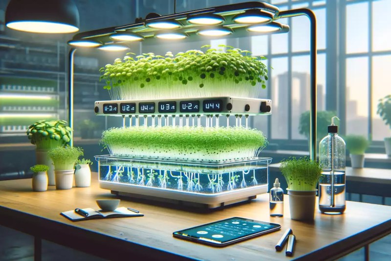 Hydroponic Microgreen Setup