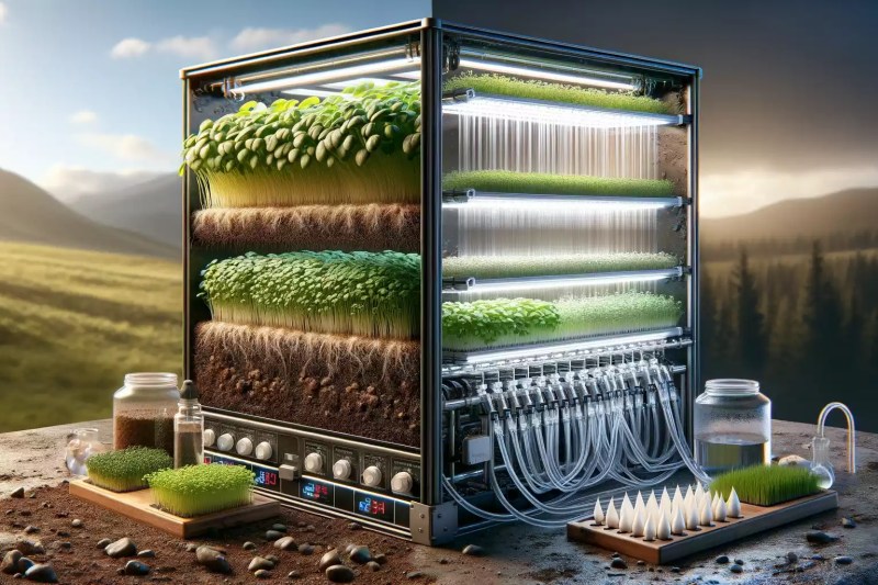Comparison of Soil-Based and Hydroponic Microgreens