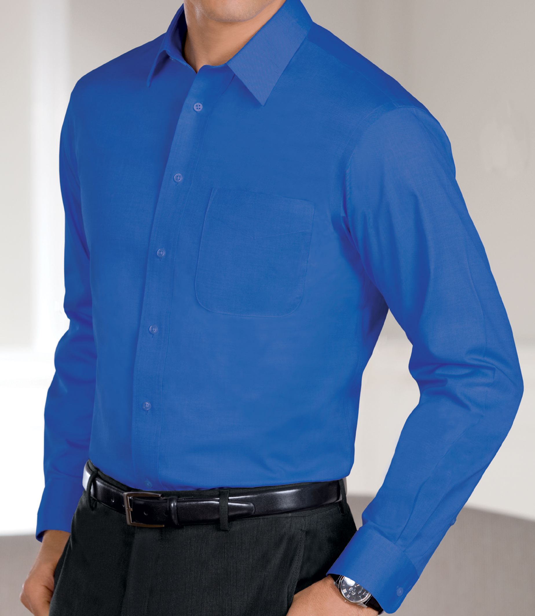 Royal Blue Dress Shirt Dress Nour