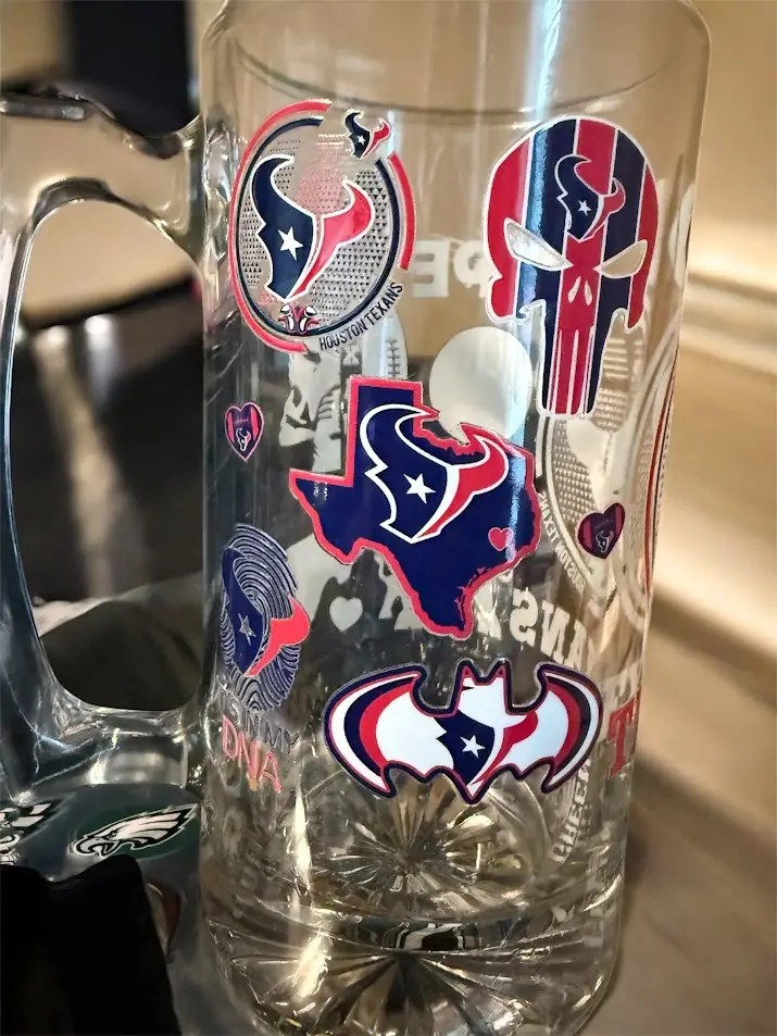 Houston Texans Collectible Glass Sports Mug