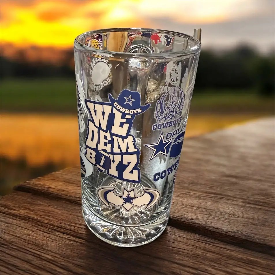 Dallas Cowboys We Dem Boyz Collectible Glass Sports Mug