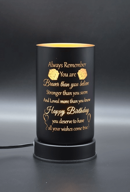 Designer Oil Warmer Happy Birthday