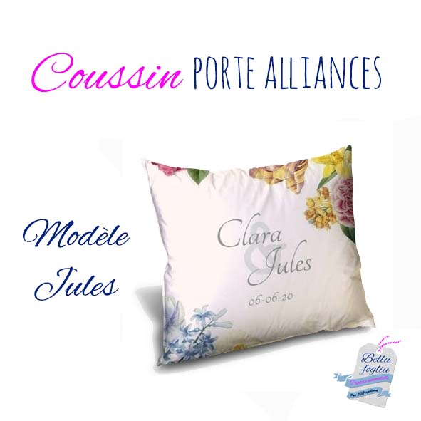 Coussin pour alliances modèle Clara