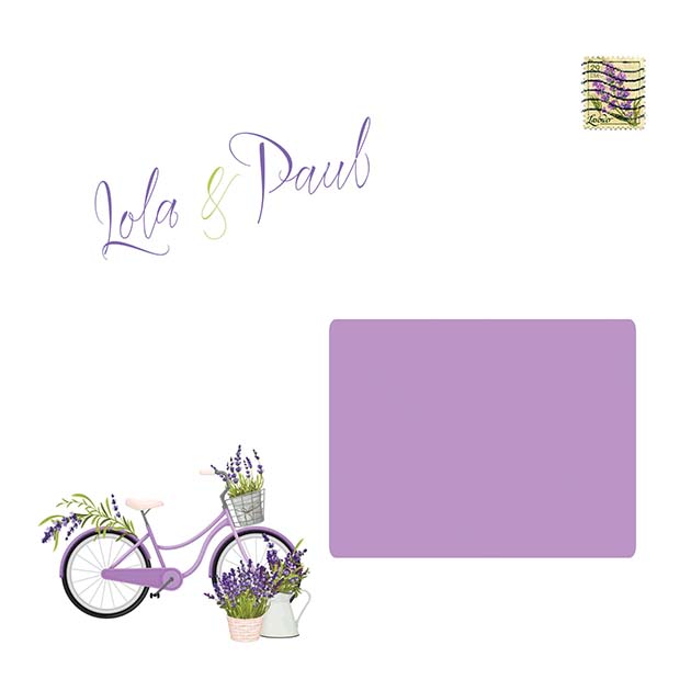 Enveloppe pour faire-part de mariage modèle Lola