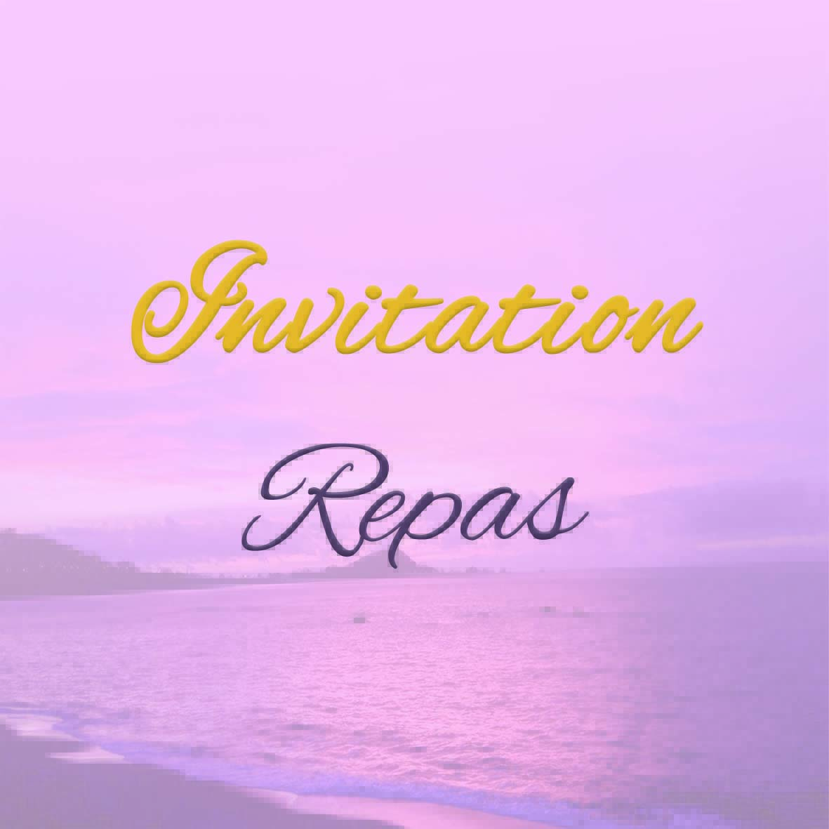 Invitation repas de mariage modèle Joanna