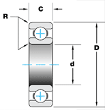 Precision Bearing R-Series Schematic