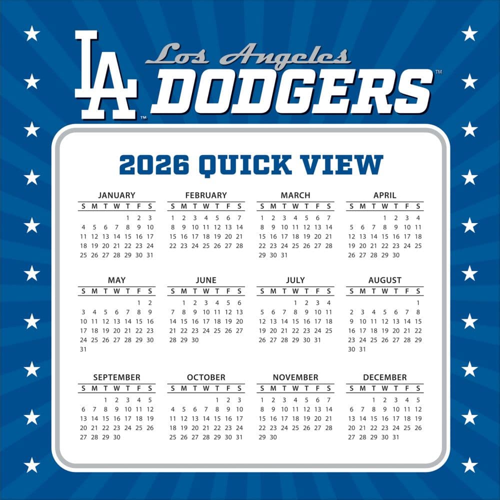 La Dodgers 2026 Schedule Image 1099 