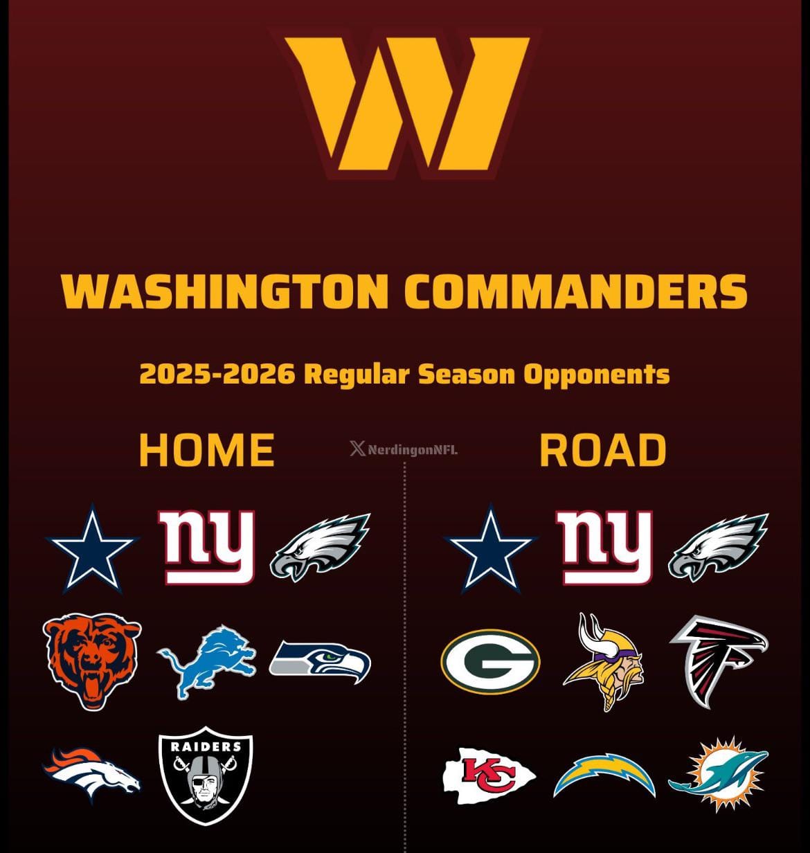 Washington Commanders 2026 2026 Schedule Image 1600 