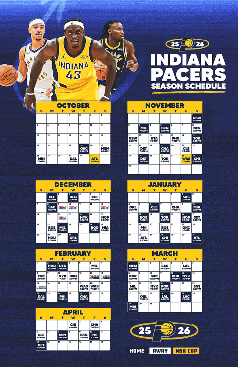 Pacers Schedule 2026 Image 196 