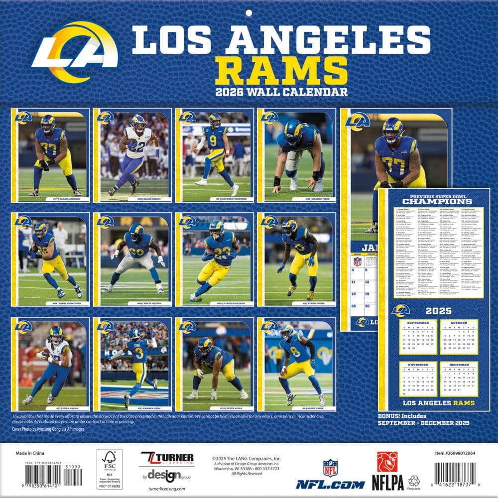 Los Angeles Rams 2026 Schedule Image 2181 