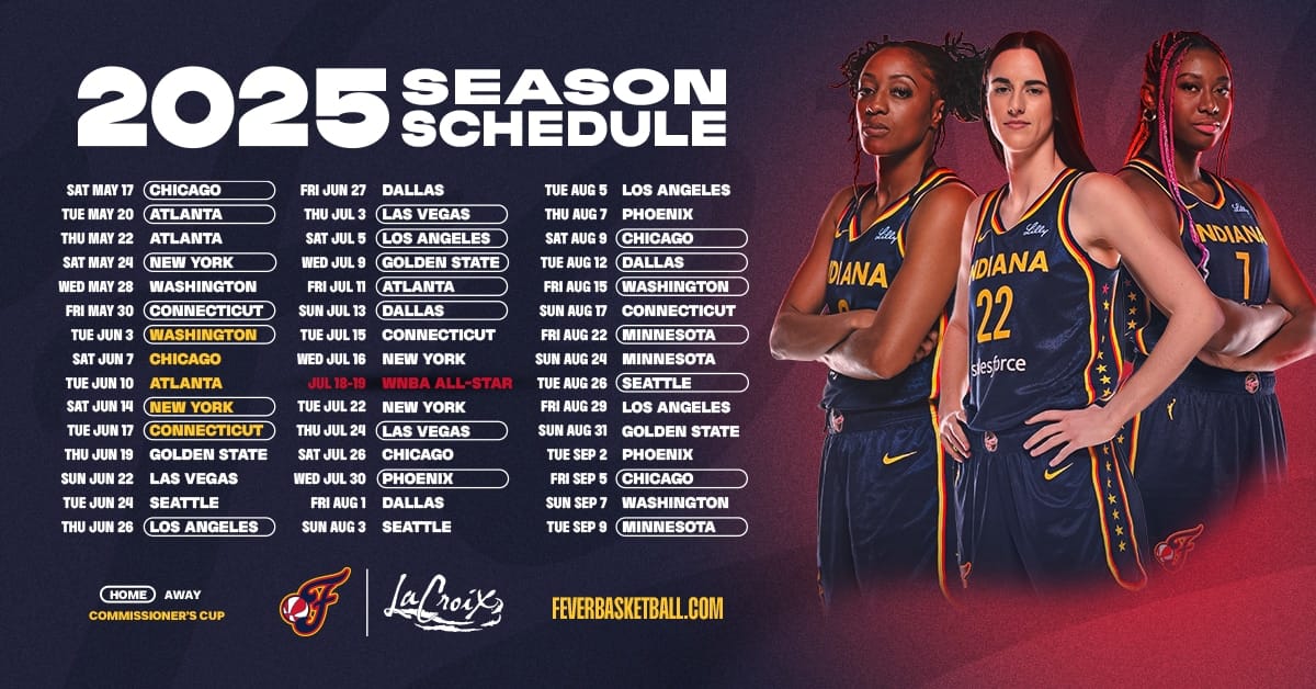 Indiana Fever Tv Schedule 2026 Image 451 