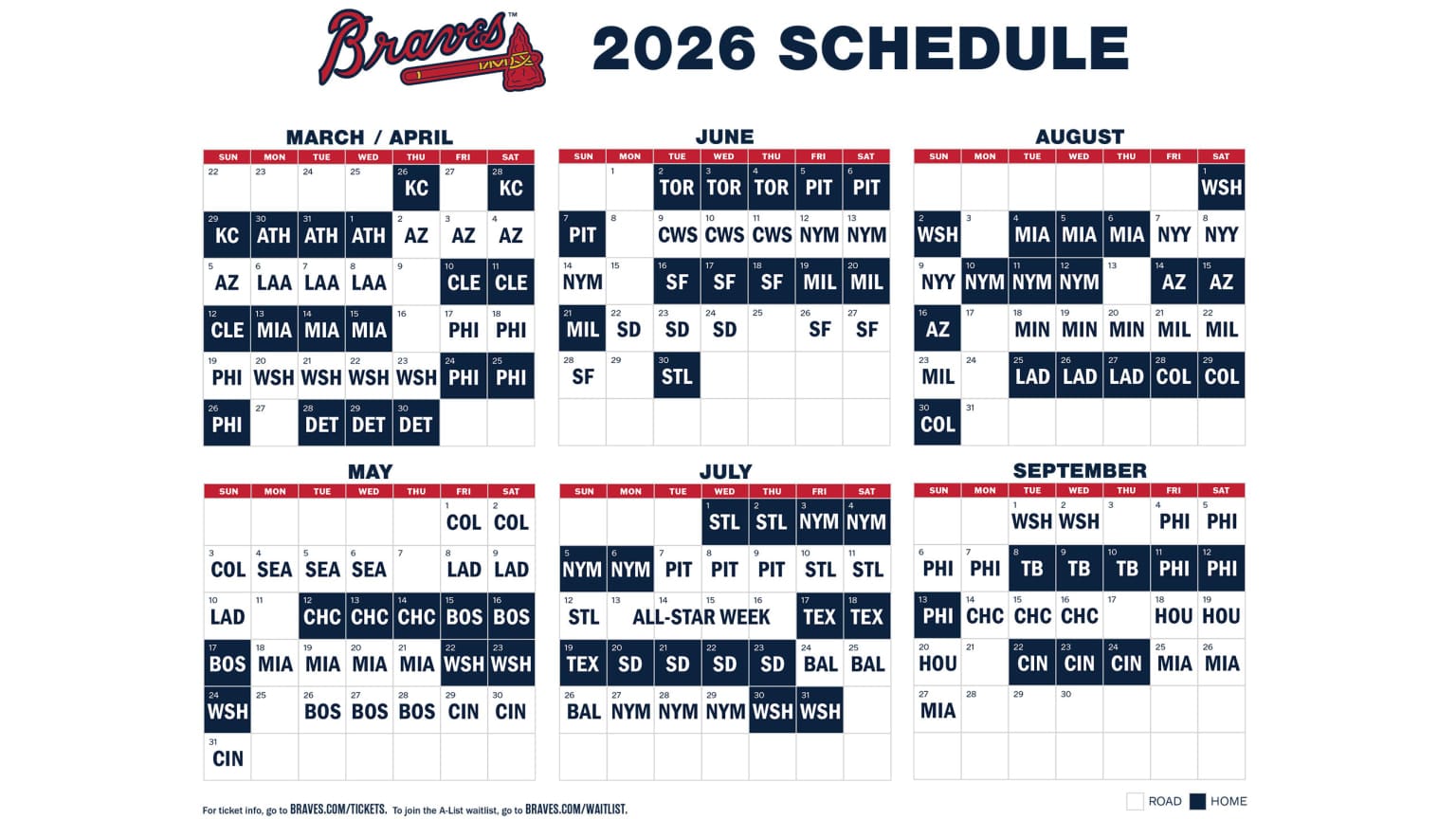 2026 Braves Schedule Image 635 