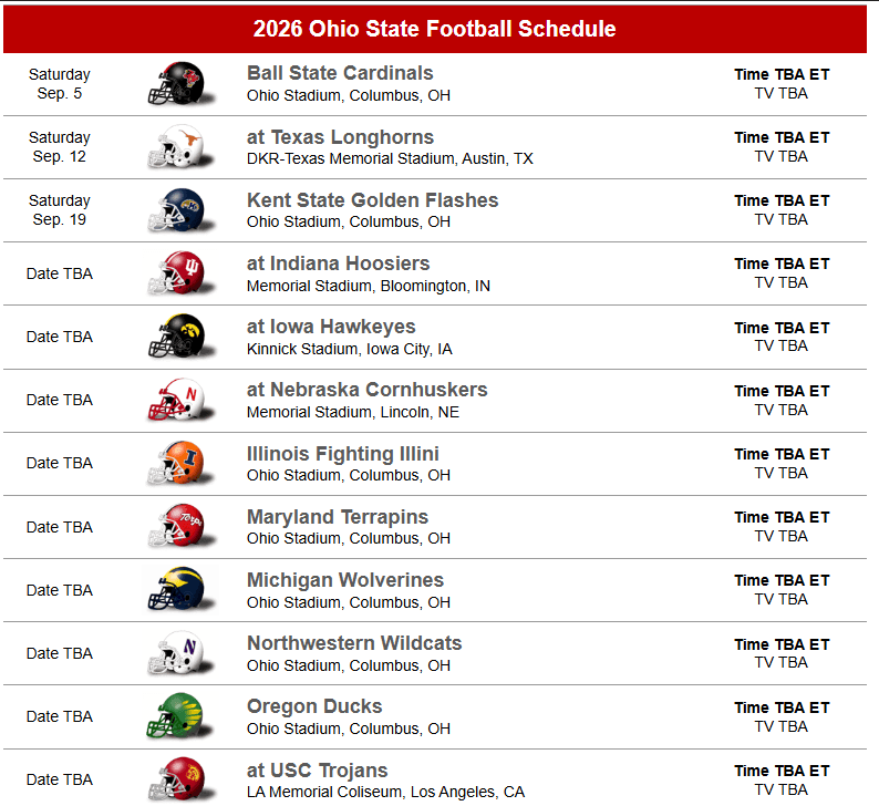 Osu 2026 Football Schedule Image 73 