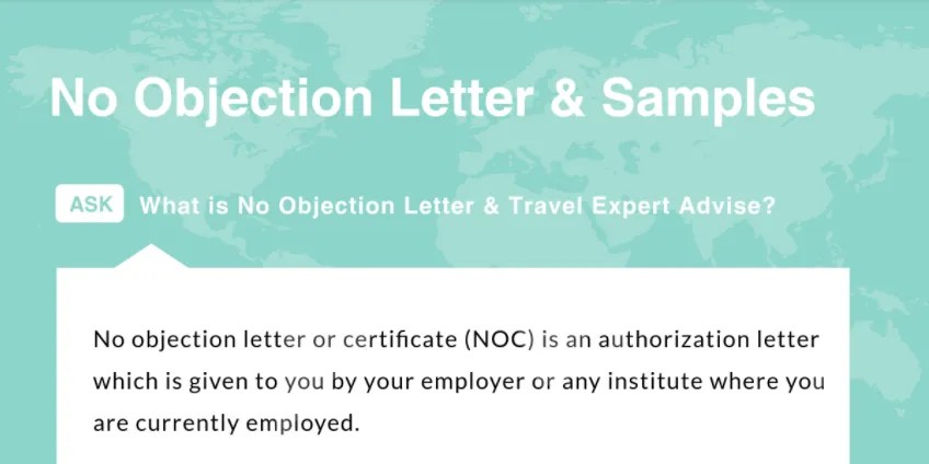 No Objection Letter For Visa Application And Sample Schengen Travel