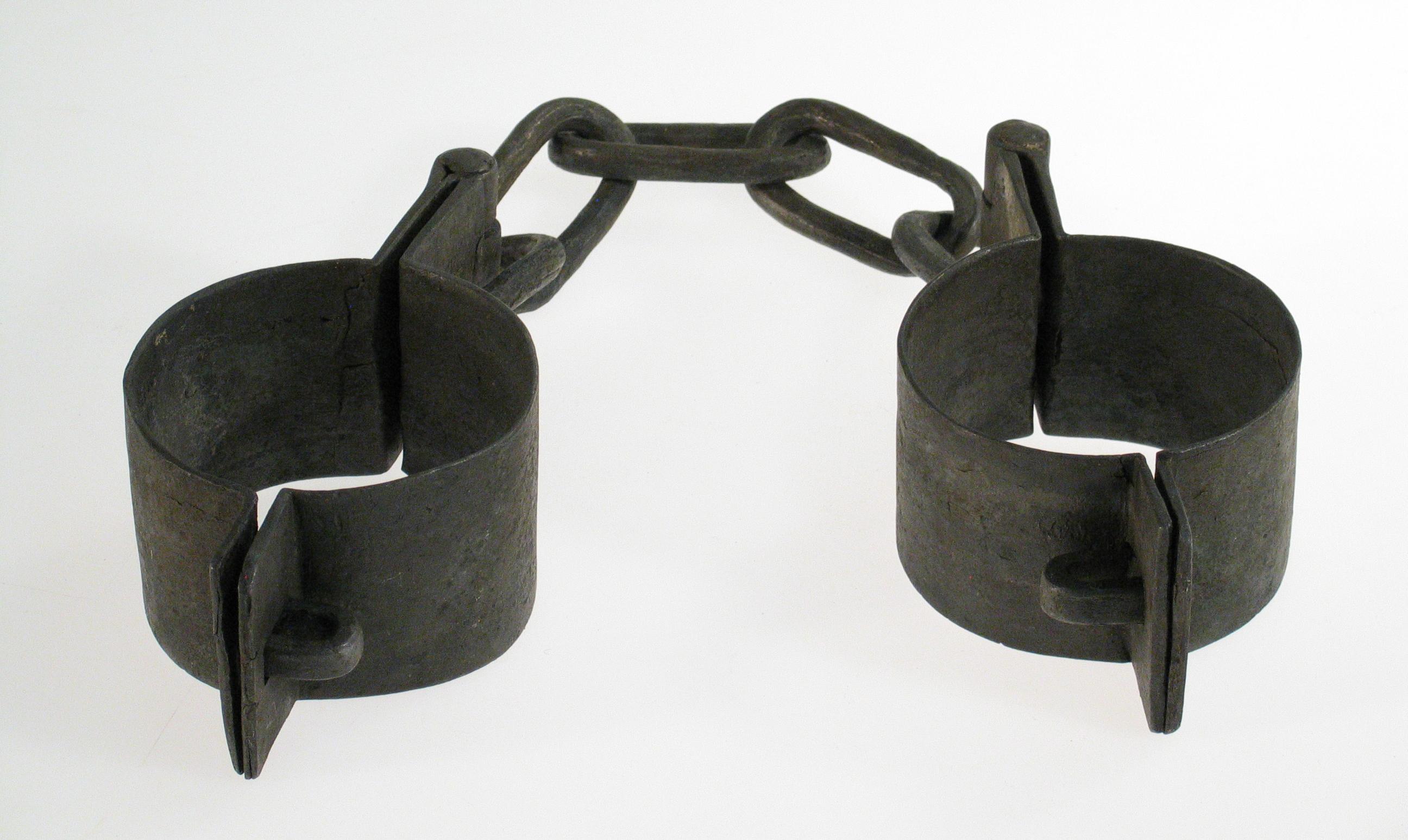 Leg irons from the Thun Castle Museum collection