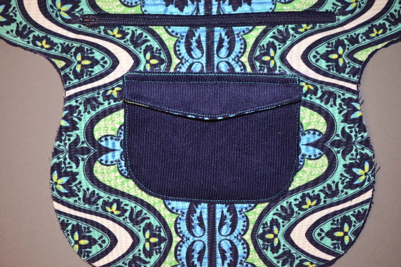 pix Aufgesetzte Tasche Mit Reißverschluss Nähen schnabelinas welt