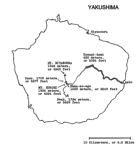 QBARS V25n2 Flowers From Kurume To Yakushima Japan 1970 Part 2 Map 