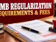 Admission documents, a stamp and a pen illustrating JAMB regularization.