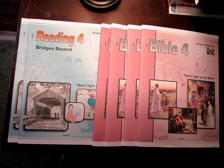 Christian Light Reading and Bible workbooks-new