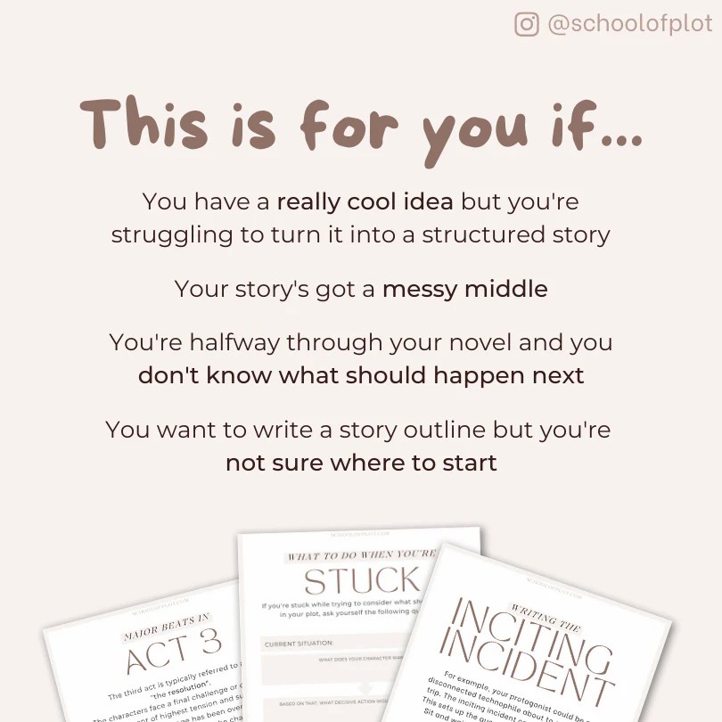 Plot Structure Workbook From Idea To Plot Outline School Of Plot