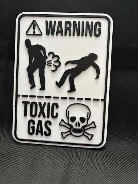 Toxic Gas Fart Sign