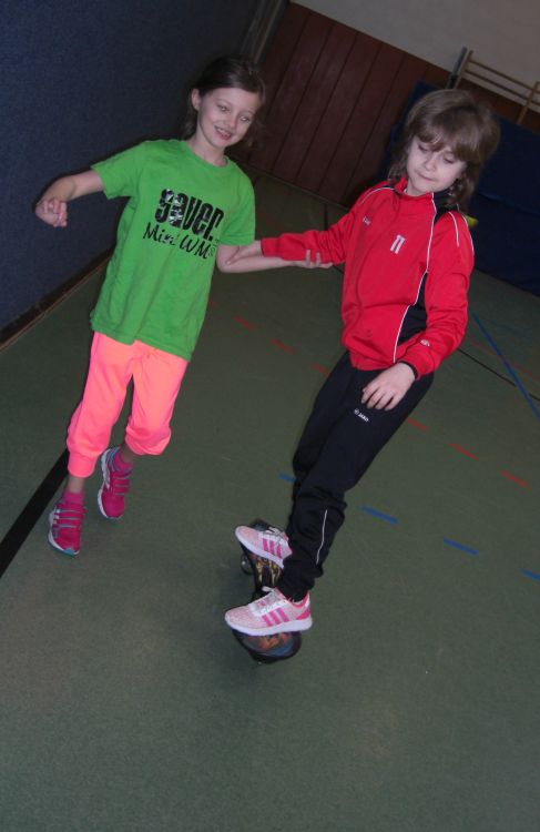 Nur noch eine Hand stabilisiert