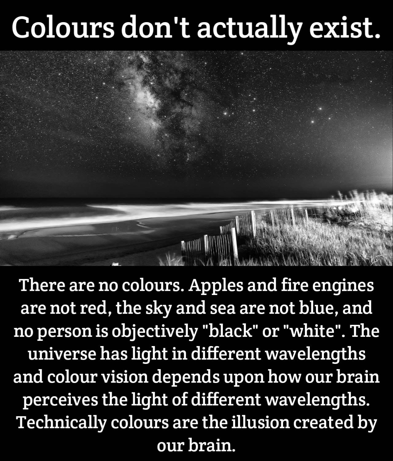 Colours Don't Actually Exist! SciDump