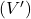 ( V' )