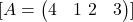 [ A = \begin{pmatrix} 4 & 1 \ 2 & 3 \end{pmatrix} ]