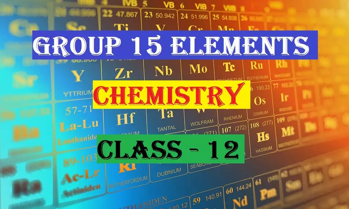 Group 15 Elements