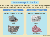 Metamorphic Rocks Formation Types Examples