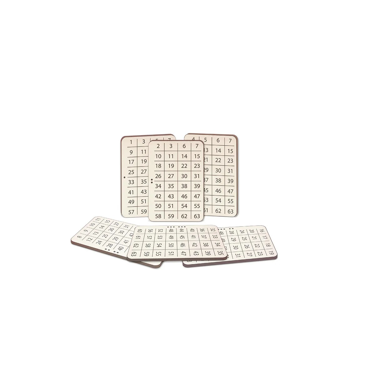 Math Magic Binary Counting Cards Scienceseeds - Nature Arts - Modern 8K Collection