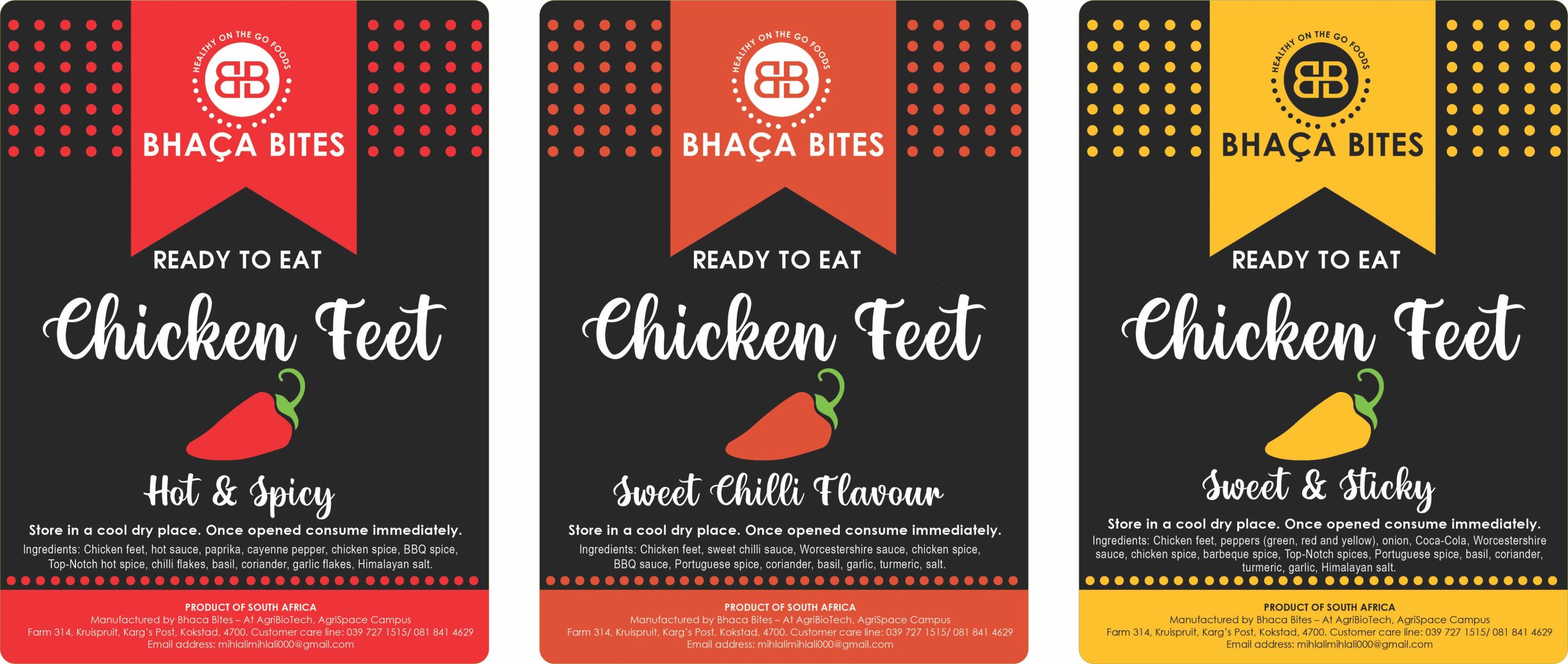 BHACA BITES Labels