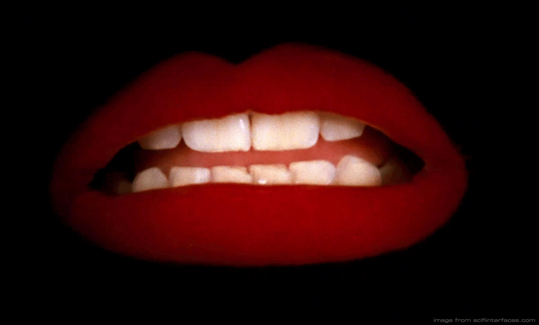 The famous disembodied lips that open The Rocky Horror Picture Show.
