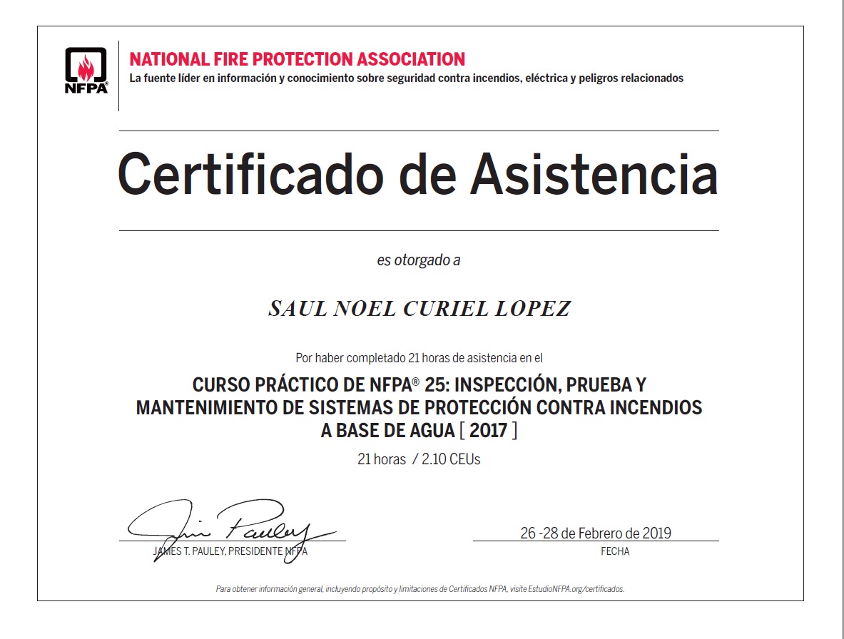 NFPA-25 2019