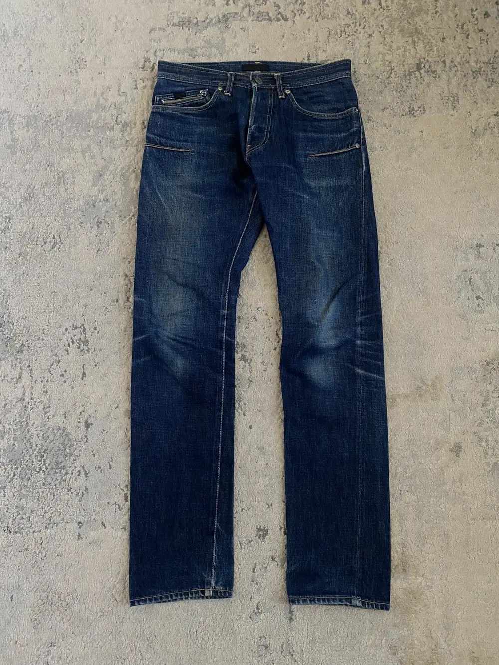 Undercover - Faded Blue Darted Jeans 30x31