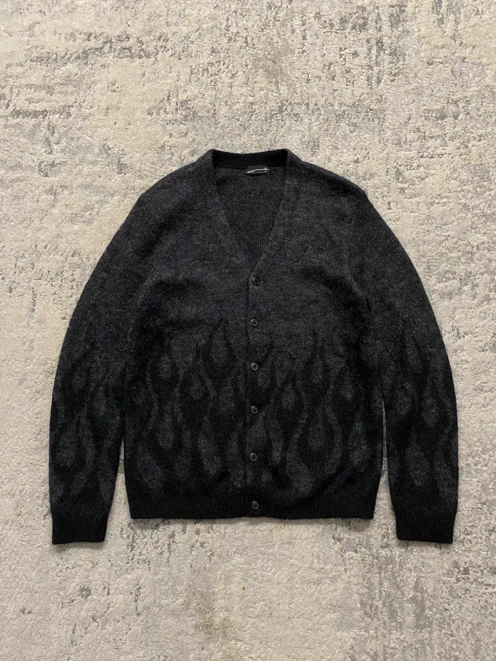 Lad Musician AW12 Flames Cardigan Black 19x26.5