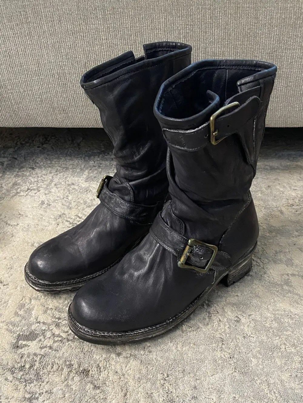 Mihara Yasuhiro - Twisted Leather Engineer Boots