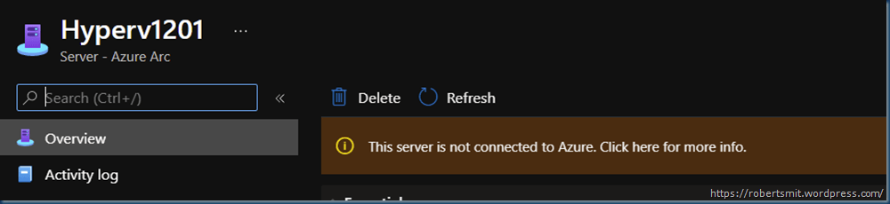 Azure Arc-enabled server Azure Arc-enabled server