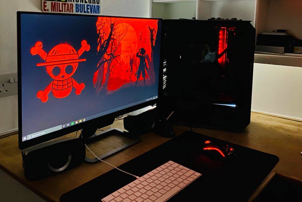 pics Anime Gaming Set Up my gaming anime and productivity setup