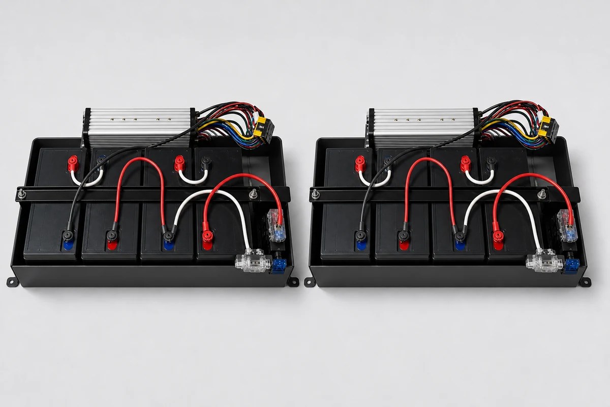 ScootRig model-compatible dual-battery system
